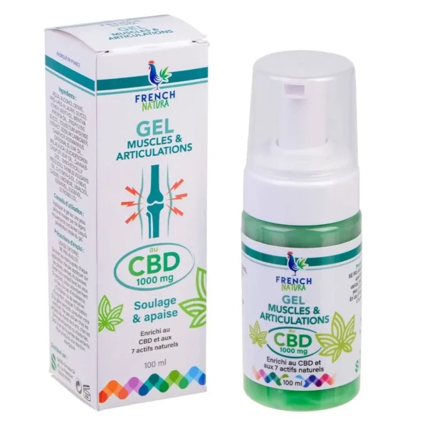 gel muscles cbd weedoc french natura